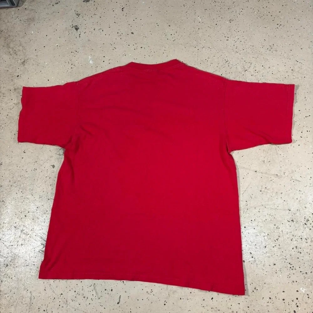Vintage y2k Lee Sports  MLB Anaheim Angels Spellout Red Graphic T-Shirt Size XL